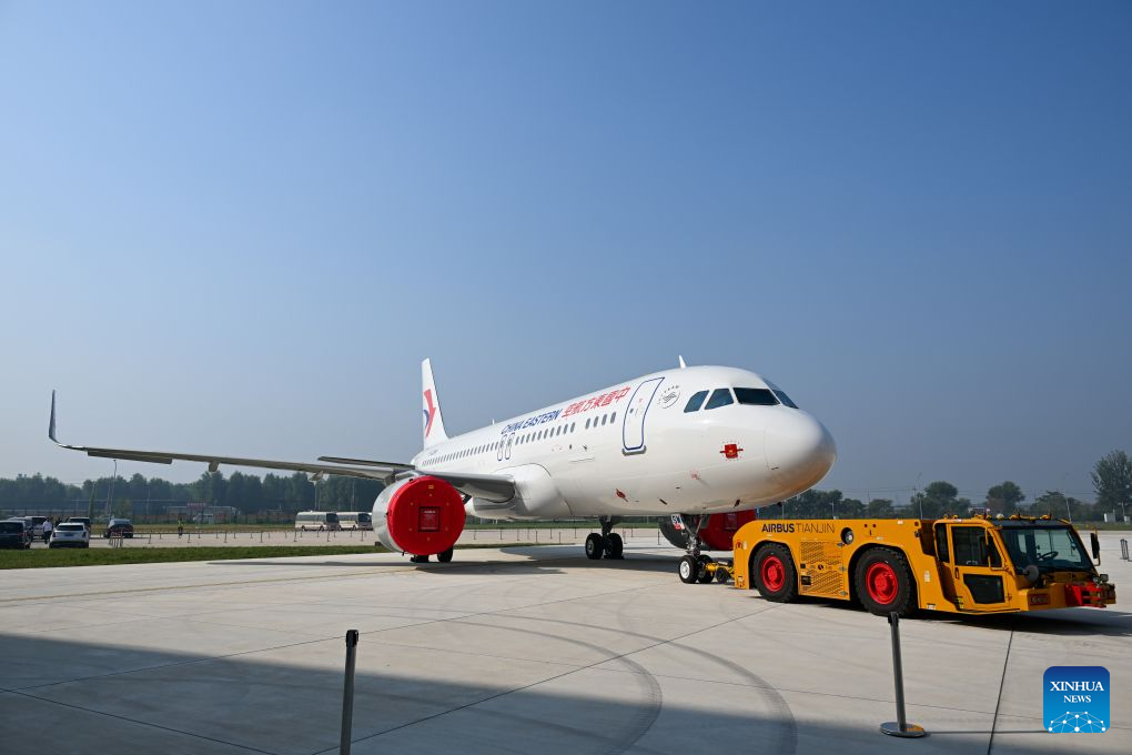 Airbus entrega primeiro avião montado em nova linha em Tianjin
