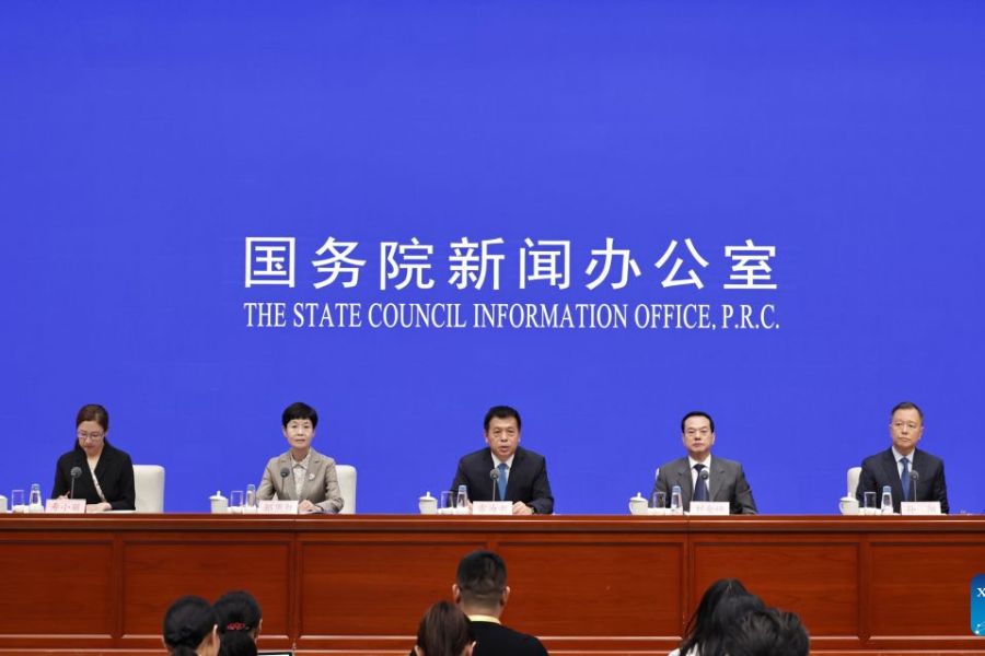O Gabinete de Informação do Conselho de Estado realiza uma coletiva de imprensa sobre os progressos decisivos na iniciativa “China Saudável”, em Pequim, capital da China, em 14 de setembro de 2026. (Xinhua/Zhang Yuwei) O Gabinete de Informação do Conselho de Estado realiza uma coletiva de imprensa sobre os progressos decisivos na iniciativa "China Saudável", em Pequim, capital da China, em 14 de setembro de 2026. (Xinhua/Zhang Yuwei)