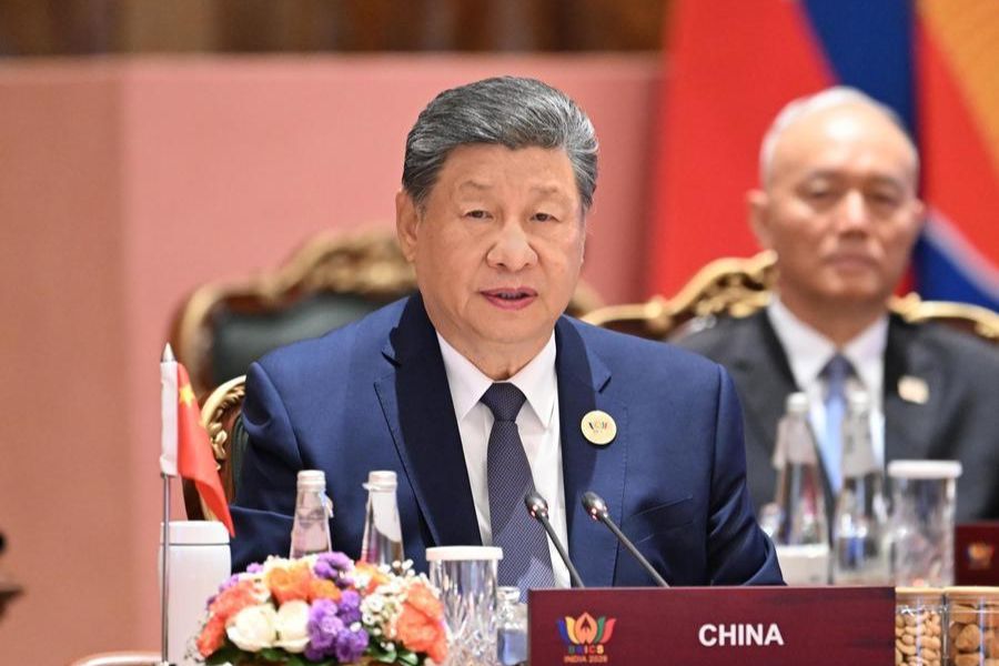 O presidente chinês, Xi Jinping, profere um discurso durante o segundo dia da 18ª Cúpula do BRICS em Nova Délhi, Índia, em 13 de setembro de 2026. (Xinhua/Yan Yan) O presidente chinês, Xi Jinping, profere um discurso durante o segundo dia da 18ª Cúpula do BRICS em Nova Délhi, Índia, em 13 de setembro de 2026. (Xinhua/Yan Yan)