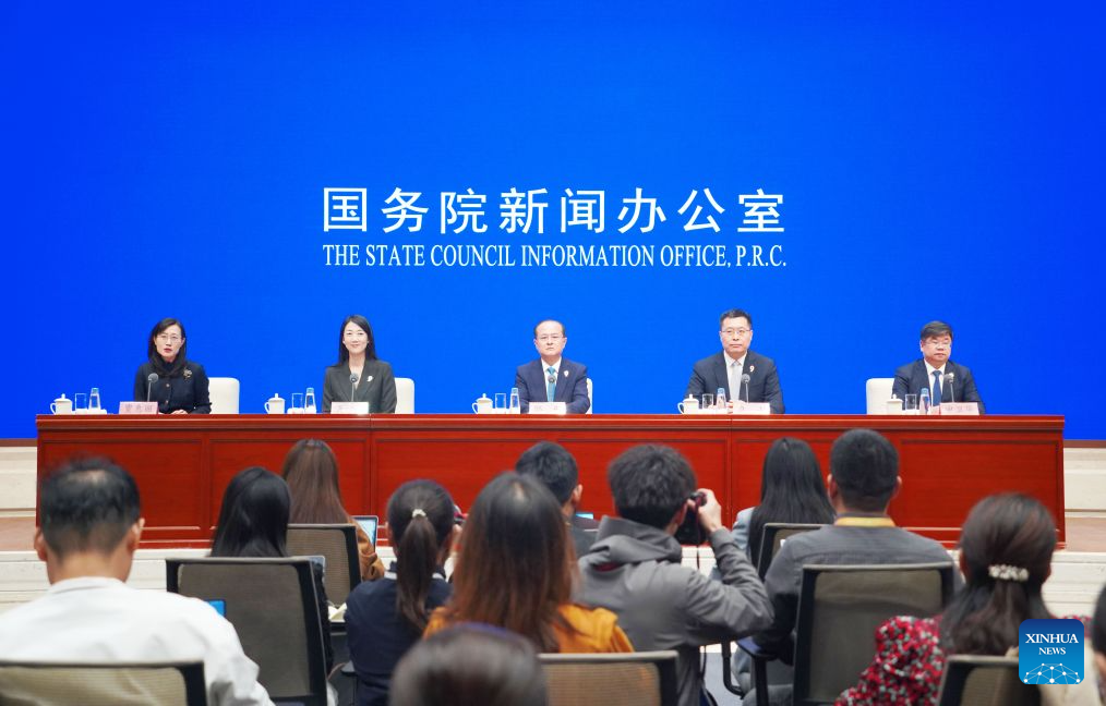 EUA lideram área de exposição da 9ª Feira de Importações da China O Gabinete de Informações do Conselho de Estado (SCIO) realiza uma coletiva de imprensa sobre os preparativos para a 9ª Exposição Internacional de Importação da China (CIIE), em Pequim, capital da China, em 16 de outubro de 2026. (Xinhua/Pan Xu)